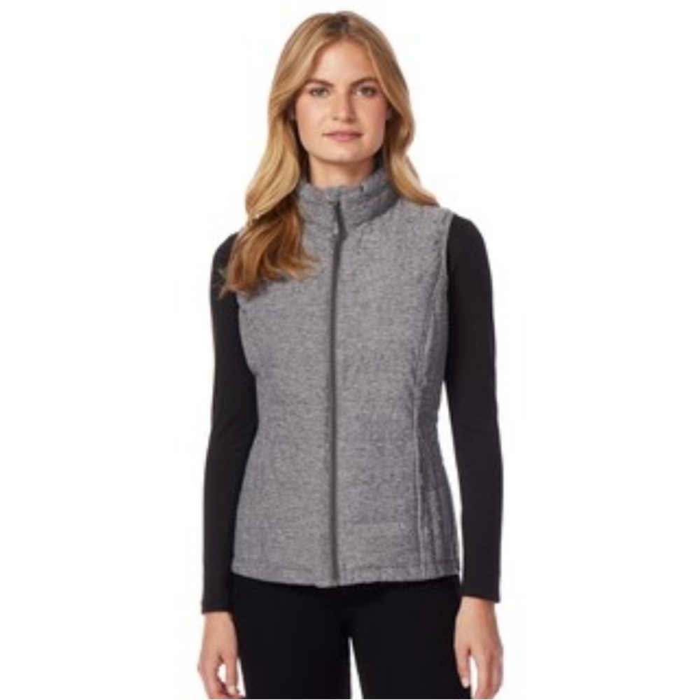 HeatKeep Packable Puffer Women's Gray Quilted Vest